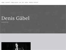 Tablet Screenshot of denisgaebel.com